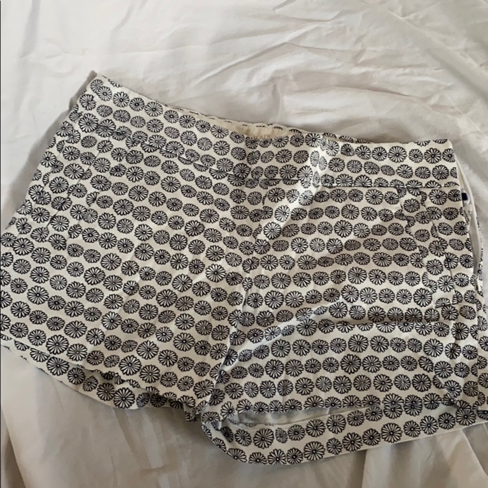 J. Crew side zip daisy shorts